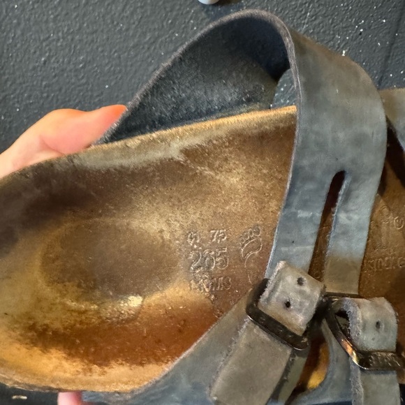 Tatami Dark Blue Strappy Sandals with Buckles Size 10 - Picture 5 of 8